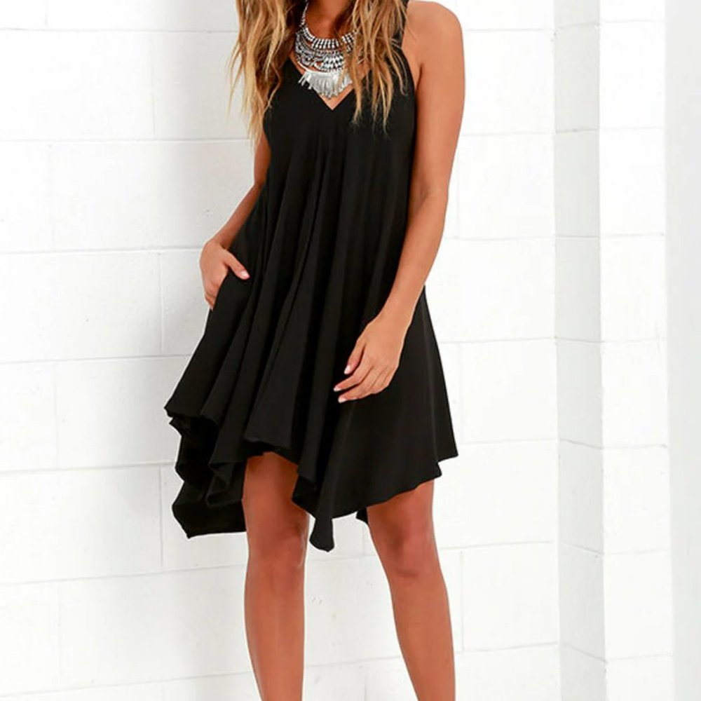 Jack by BB Dakota Domani Black Swing Dress